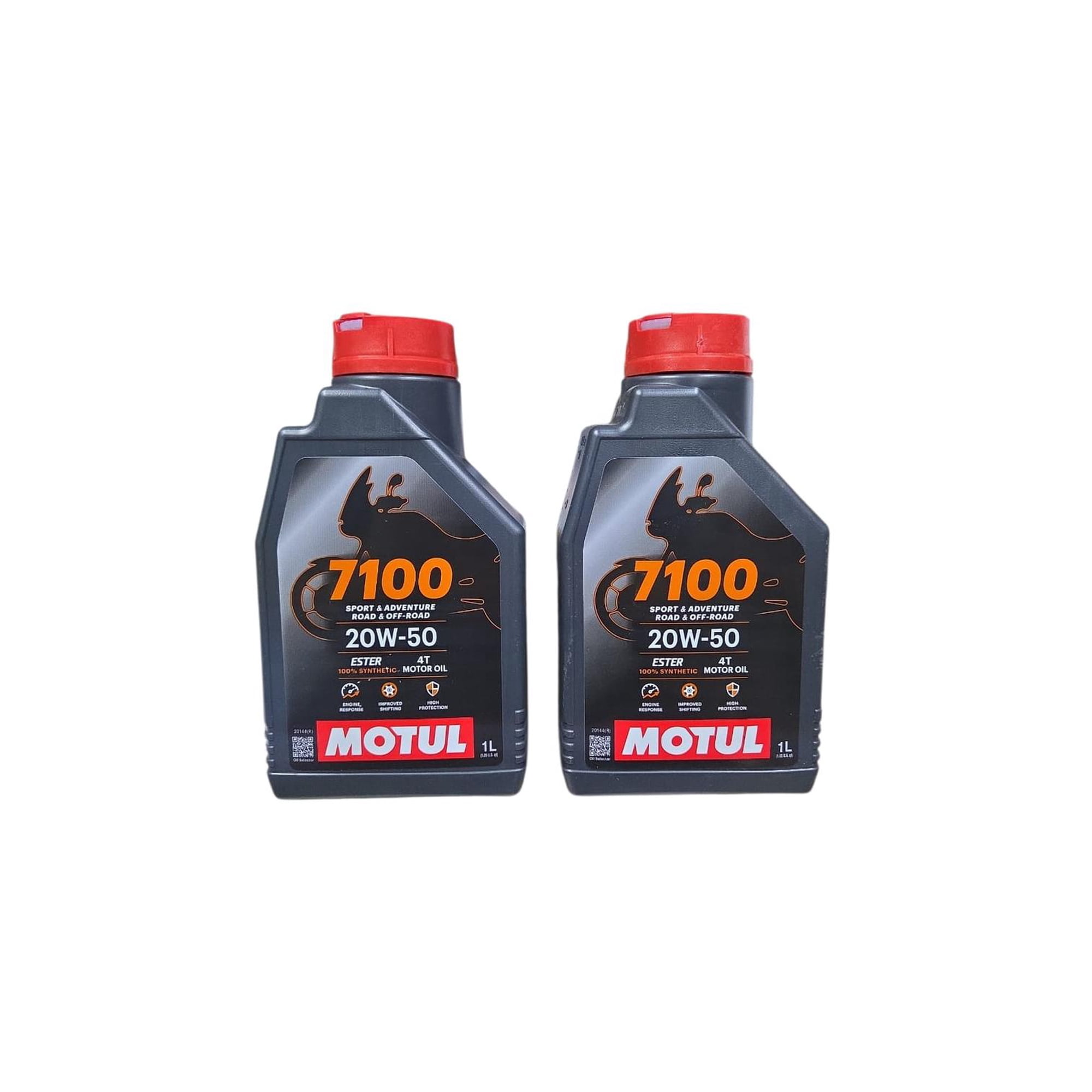 Pack 2l Aceite Moto Motul 20w 50 7100 Full Sintético 4t