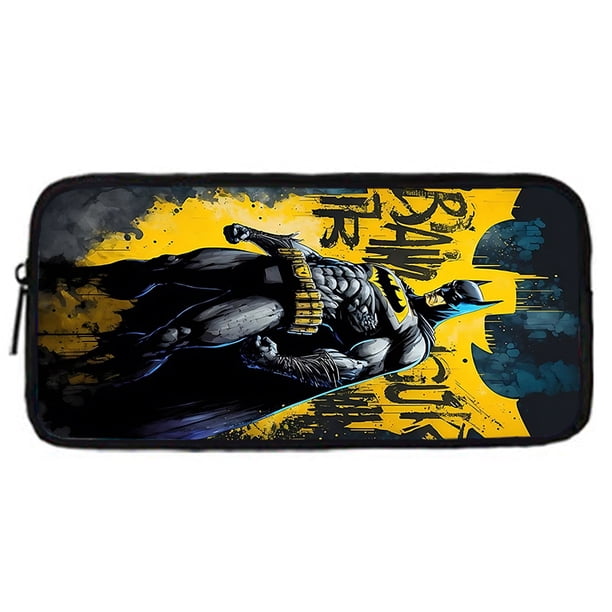 Super Hero B-BatmanS LOGO 3 pcs set Child School Backpack With Shoulder Bag Pencil Bags School Bags for Boys Girls Best Gift