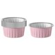 thumbnail image 1 of 15 Uds. De Tazas De Aluminio Para Magdalenas, Tazas De Aluminio Para Hornear Para Clubes, Pasteles De Queso, Pastel De Postre, Rosa, 1 of 5