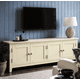 thumbnail image 1 of Mueble de TV Minimalista Rack de Madera con 4 Puertas - Beige - 150x40x65 cm, 1 of 3