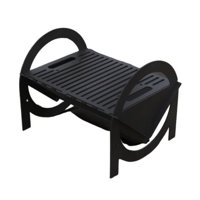 Importclick - Fogón Brasero Armable De Acero Con Parrilla 37X 50X 37 Cm