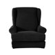 thumbnail image 3 of Wing Back Arm - Funda Para Silla De 2 Piezas Wingback Sofa Slipcover Negro, 3 of 5