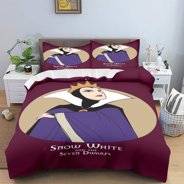 v2565 Bed Sheets Villains Maleficent Ursula Evil Queen Bedding Set Duvet Cover Comforter Sets Double Comforte % Polyester -Piece Set 3-Piece Bedding Set (1 Duvet Cover + 2 Pillow Shams) Bed Sheets ju2