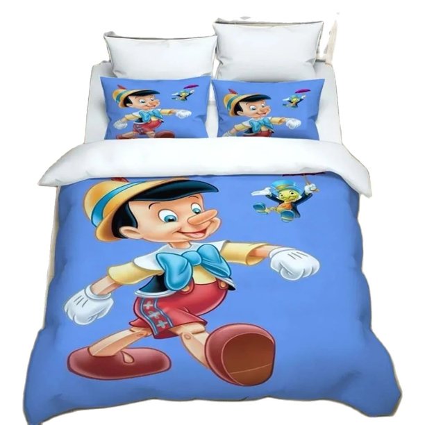 Pinocchio Bedding Sets cartoon children Quilt Cover Bedclothes Bed Linen For Boy girl Children's Gift variety of sizes Bed Sheets