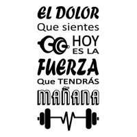 Rienda Libre Graphics - Frase Deco El Dolor Que Sientes Hoy Es La Fuerza Fr-11144