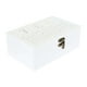 thumbnail image 3 of Caja para té de madera tallada blanca, 3 of 4