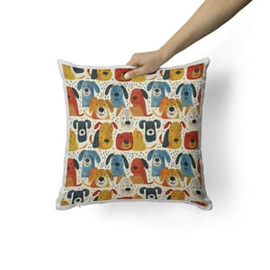 Creango - Cojin Decorativo Estampado De Perros
