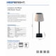 thumbnail image 5 of Lampara de mesa LED Solar Touch Negra Megabright, 5 of 5