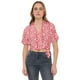 thumbnail image 1 of Blusa Mujer Camisera Cruzada Rosado Flores Corona, 1 of 5
