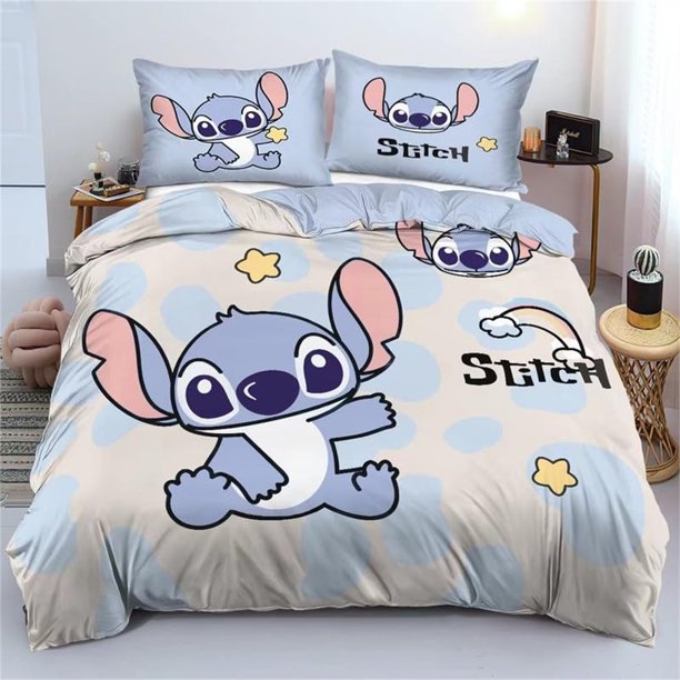 Stitch Bedding Set Anime 3D Liloamp Stitch Bed Cover Single Double