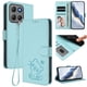 thumbnail image 2 of Motorola MOTO G15/G15 Power Funda Billetera de Gato, Verde Claro, 2 of 6