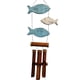 thumbnail image 1 of Wind Chime Cohasset Gifts Fun Fun Fish Bamboo Azul y Blanco, 1 of 2
