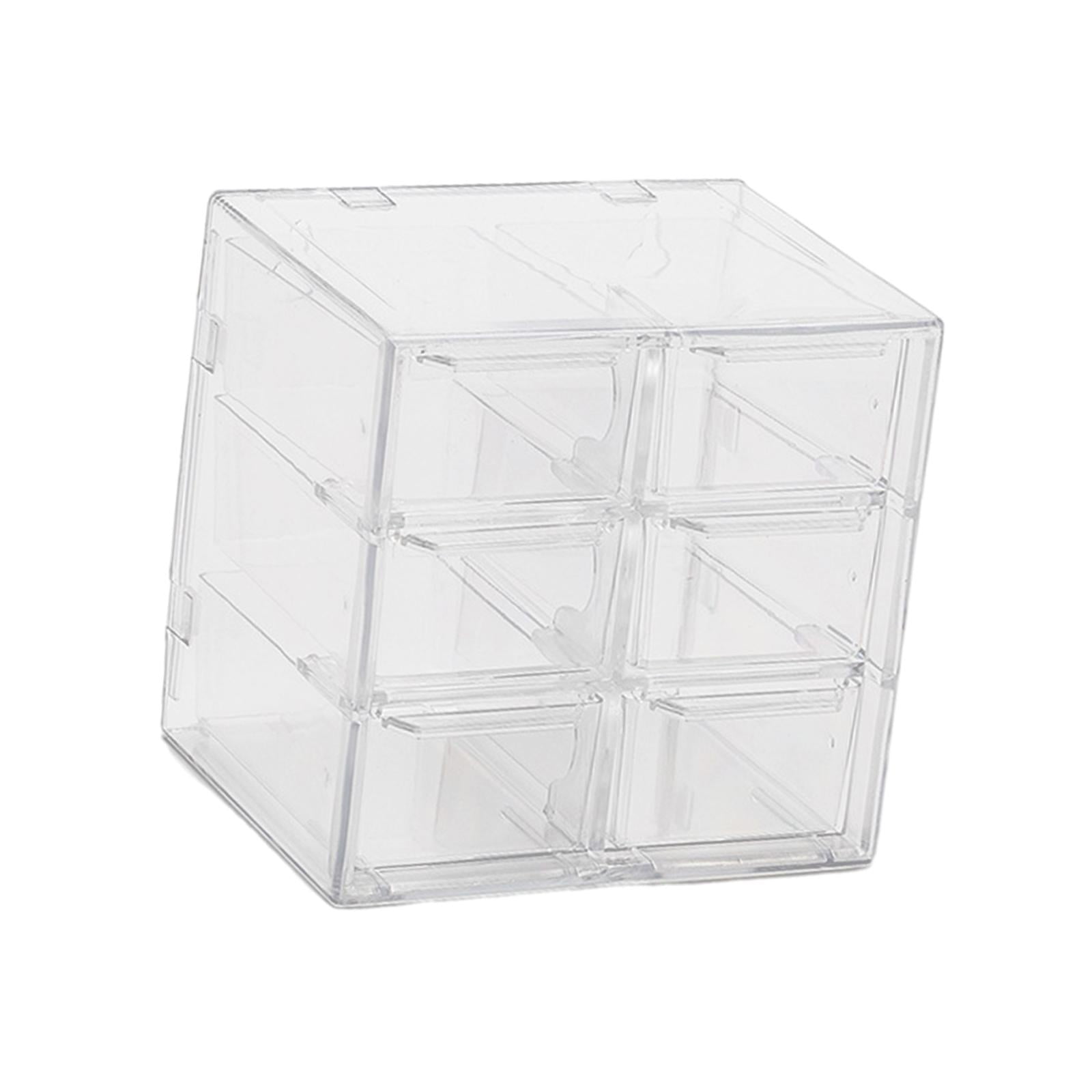 Magideal - Mini Cajón Organizador Para Escritorio, Pequeño Organizador Con Cajones Para Mujeres Y Niñas, Caja De Almacenamiento De Joyas, Organizador De Cuentas 6 Cajones