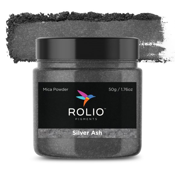 DYE Rolio Polvo de Mica Silver Ash 50 g / 1,76 oz