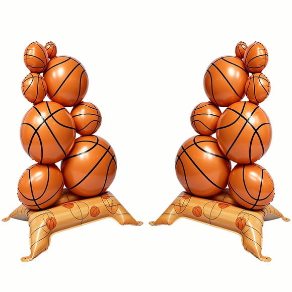 Globos de foil de baloncesto Sumetamii de 106 cm, 2 piezas, decoración para fiesta