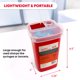 thumbnail image 2 of Contenedor para Objetos Cortopunzantes Ever Ready First Aid 1 Cuarto con Tapa de Bloqueo, 2 of 6
