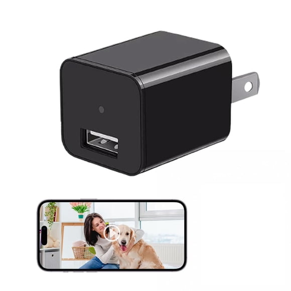 Cámara de seguridad ULar 4K UHD WiFi mini enchufable