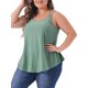 thumbnail image 4 of Agnes Orinda Blusas sin Mangas de Talla Grande para Mujeres Bordado de Ojales Sin Mangas Tirantes Ajustables Corte Suelto Cami Tops 2X Gris Verde, 4 of 6