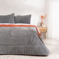 Mashini - Plumon Sherpa/Sherpa King Gris-Naranjo