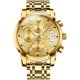 thumbnail image 1 of Reloj OLEVS Cronógrafo para Hombre de 41 mm de Acero Dorado, 1 of 3