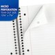 thumbnail image 3 of Cuaderno Mead de 3 materias, rayado college, 120 hojas, 27 x 20 cm, 3 of 8