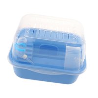 Magideal - Caza De Hámster Pequeña Jaula De Animales, Jaula De Conejillo De Indias, Ventilación, Hábito Hámster Hábitat Para Ratones Ratas Animales Pequeños Háms Azul