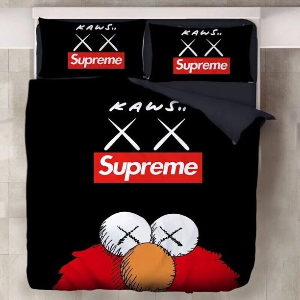 Kaws Bedding Set Kid Girls Bed Cover Pillowcase /3pc Double Queen Gift
