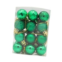Bothyi - 24X Bolas De Navidad Decorativas Para Corona De Ventana, Color Verde