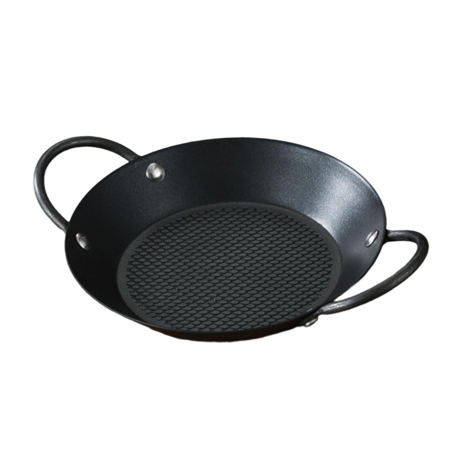 Bothyi - Sartén Antiadherente De Dos Asas Para Barbacoa, Picnic, Paella, Longitud 22,3 Cm