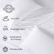 thumbnail image 4 of Juego De Sábanas 100% Algodón Orgánico Tamaño Completo Blanco, 4 of 9