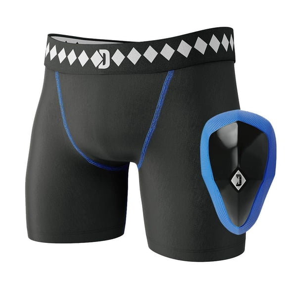 Pantalones cortos de compresión con suspensorio y copa Diamond MMA Large
