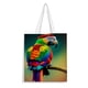 thumbnail image 1 of Loro Bolso de tela con estampado de lienzo para mujer, bolsa de compras reutilizable y estética, con cremallera interior, regalo para mujer,40*45cm., 1 of 6