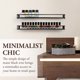thumbnail image 2 of Estante de pared MyGift negro de metal 42 cm, paquete de 5, 2 of 7