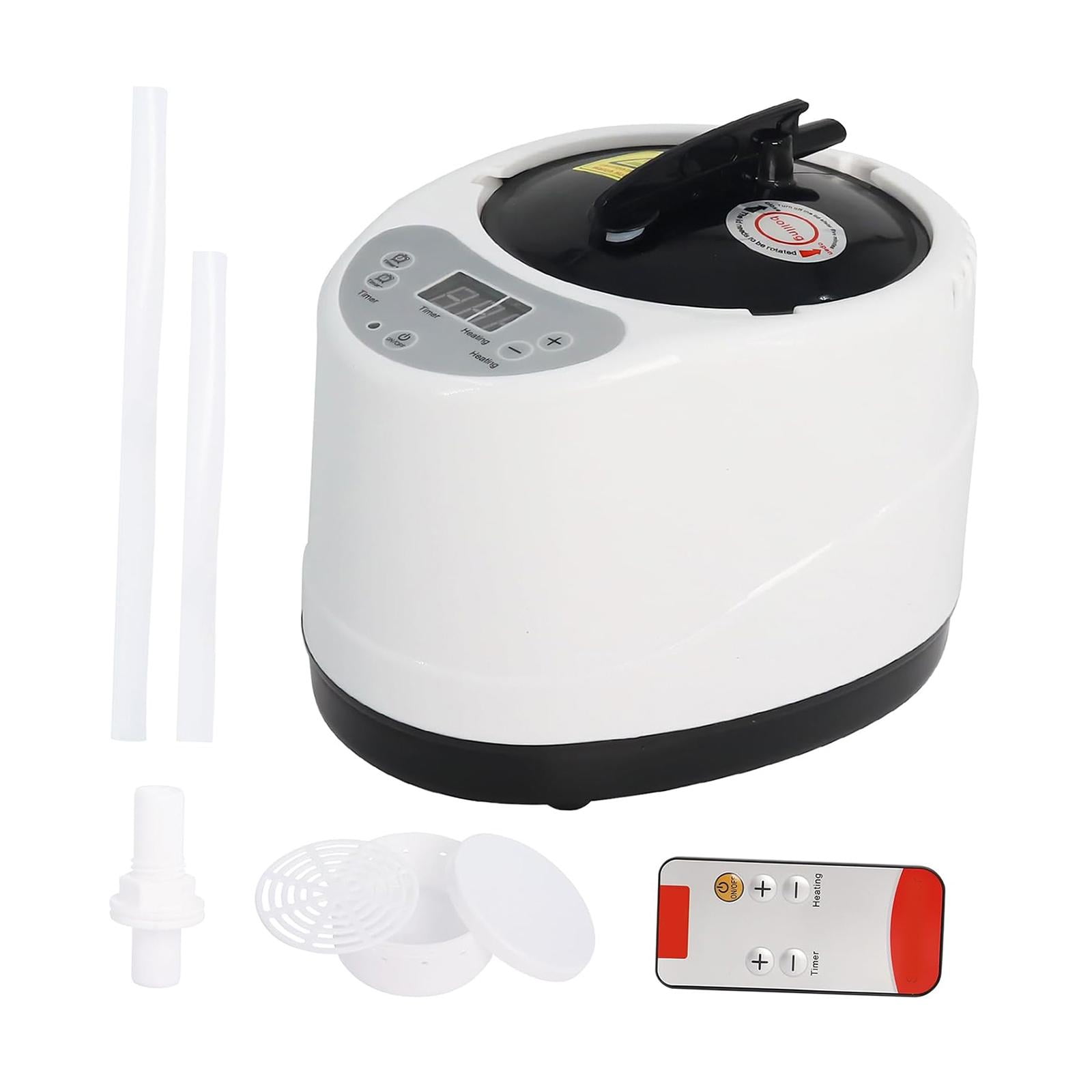 Magideal - Vaporera De Sauna De 3l, Revestimiento De Acero Inoxidable Con Control Remoto, Accesorios De Spa Para Hogar, Hotel, Patio Trasero, Dormitorio.