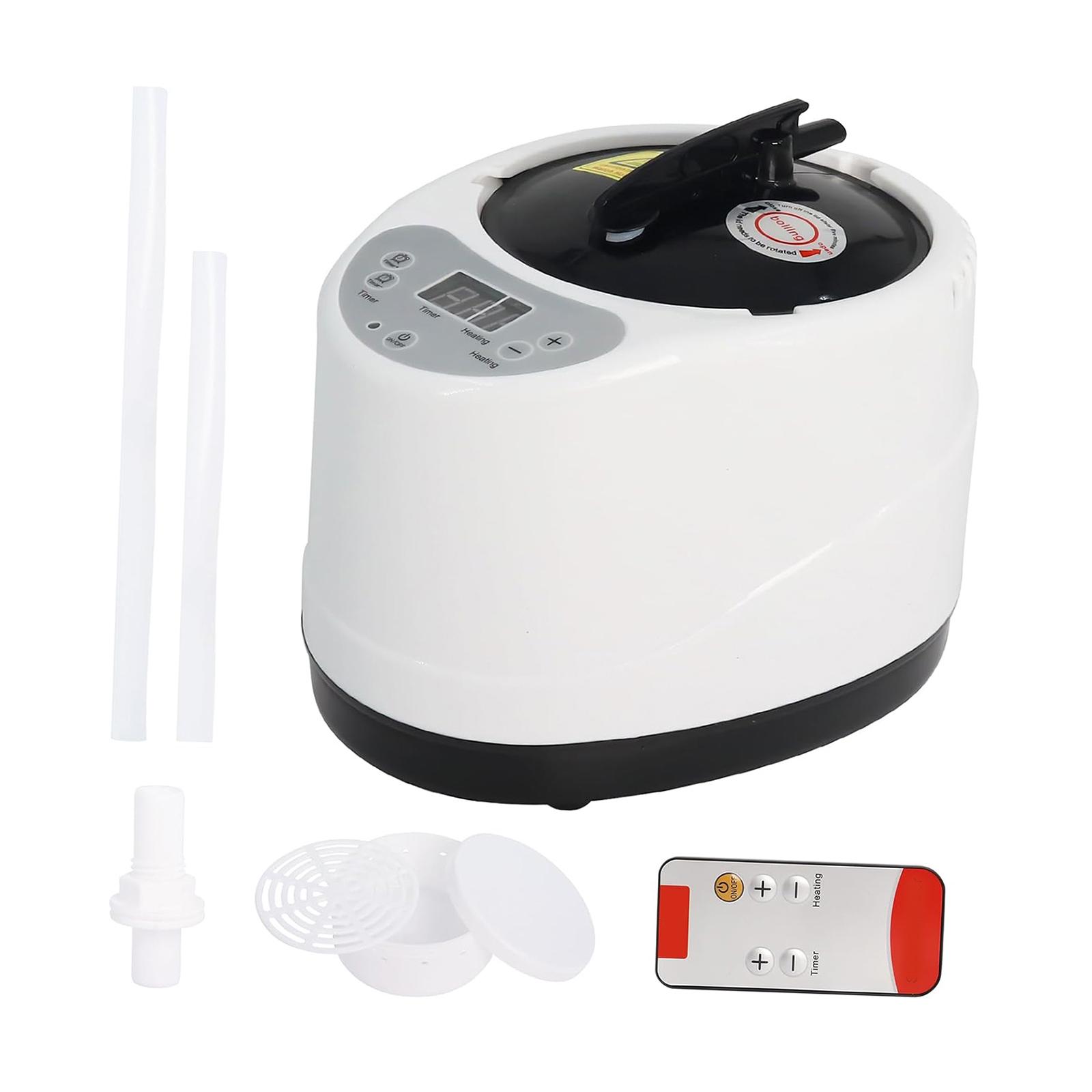 Magideal - Vaporera De Sauna De 3L, Revestimiento De Acero Inoxidable Con Control Remoto, Accesorios De Spa Para Hogar, Hotel, Patio Trasero, Dormitorio.