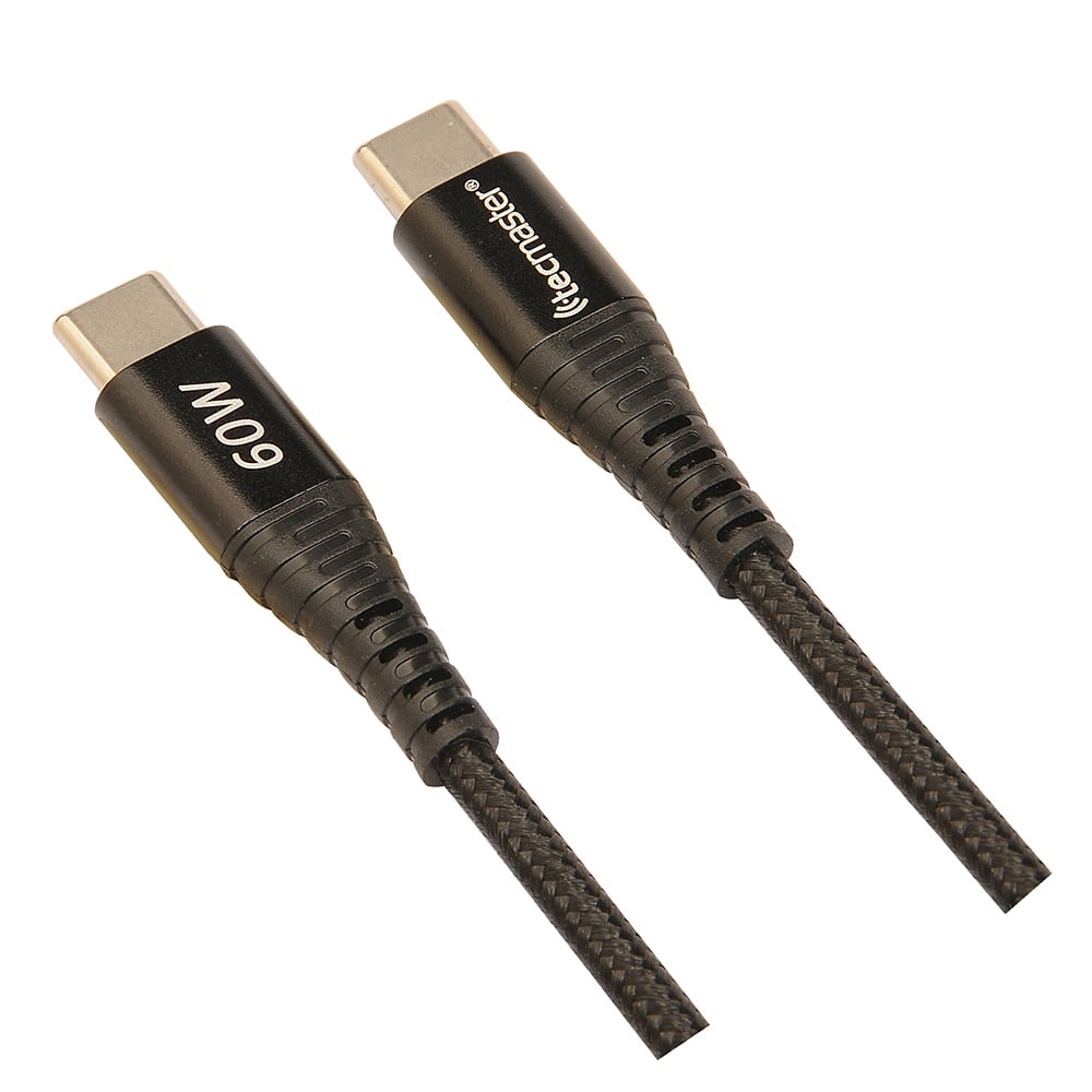 Tecmaster - Cable Tipo-c A C – 60w, 2.5 Mt.