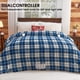 thumbnail image 3 of Manta eléctrica térmica OCTROT Queen Size Blue Plaid, 3 of 9