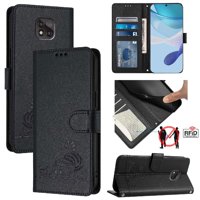 Funda Tipo Cartera Foxdock Para Motorola Moto G Power 2021 Con Soporte, Ranuras, Rfid, Diseño De Gato