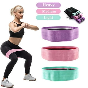 Mundofit - Kit Bandas De Tela Alta Calidad 3 Resistencias+Bolso