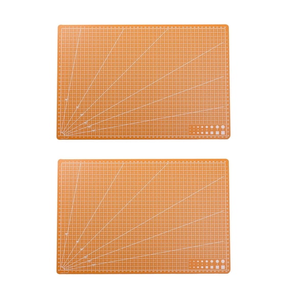 2 Alfombrillas De Corte, Almohadillas De Corte, Tablas De Cortar Para Modelos De Cuero, Proyectos De Arte DIY, Color Naranja
