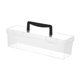 thumbnail image 5 of Caja De Herramientas Transparente Con Asa, Contenedor Para Llevar, Caja De Almacenamiento, Organizador, Color Negro, 30 X 9,3 X 9,3 Cm, 5 of 5