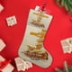 thumbnail image 4 of Calcetín de Navidad de Lino Blanco Desmarcar 54cm x 38cm, 4 of 5
