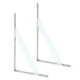 thumbnail image 4 of Soporte De Estante De Pared En Forma De L De Metal De 2 Piezas 300x190x2mm Blanco, 4 of 5
