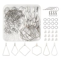 Bothyi - Kit De Fabricación De Aretes De 196 Piezas Parte Posterior De Aretes De Goma Transparente Para La Fabricación De Joyas