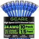 thumbnail image 1 of Cable Ethernet GEARit Cat6 Paquete de 10 Unidades de 46 cm Azul, 1 of 9