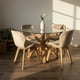 thumbnail image 3 of Comedor Mesa Redonda Equiz 100cm + 4 Sillas Rubik Beige Velvet, 3 of 3