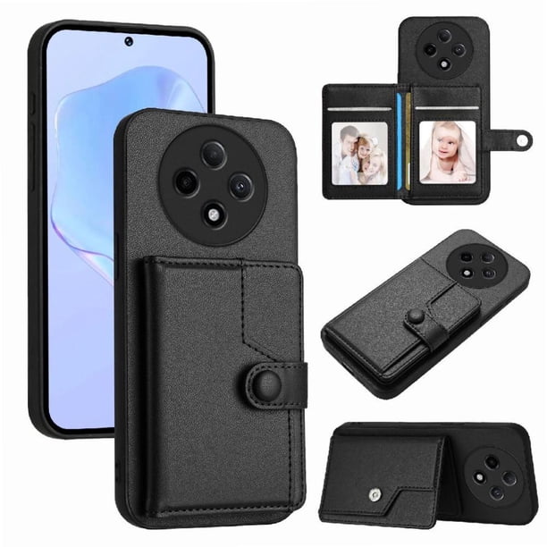 FOXDOCK Funda para OPPO A3 pro con Bloqueo RFID - Diseño Elegante con Cierre de Botón