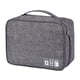 thumbnail image 4 of Estuche Organizador De Cables Electrónicos De Viaje Bolsa De Gadgets Cable De Disco Estuche De Almacenamiento USB Gris, 4 of 5
