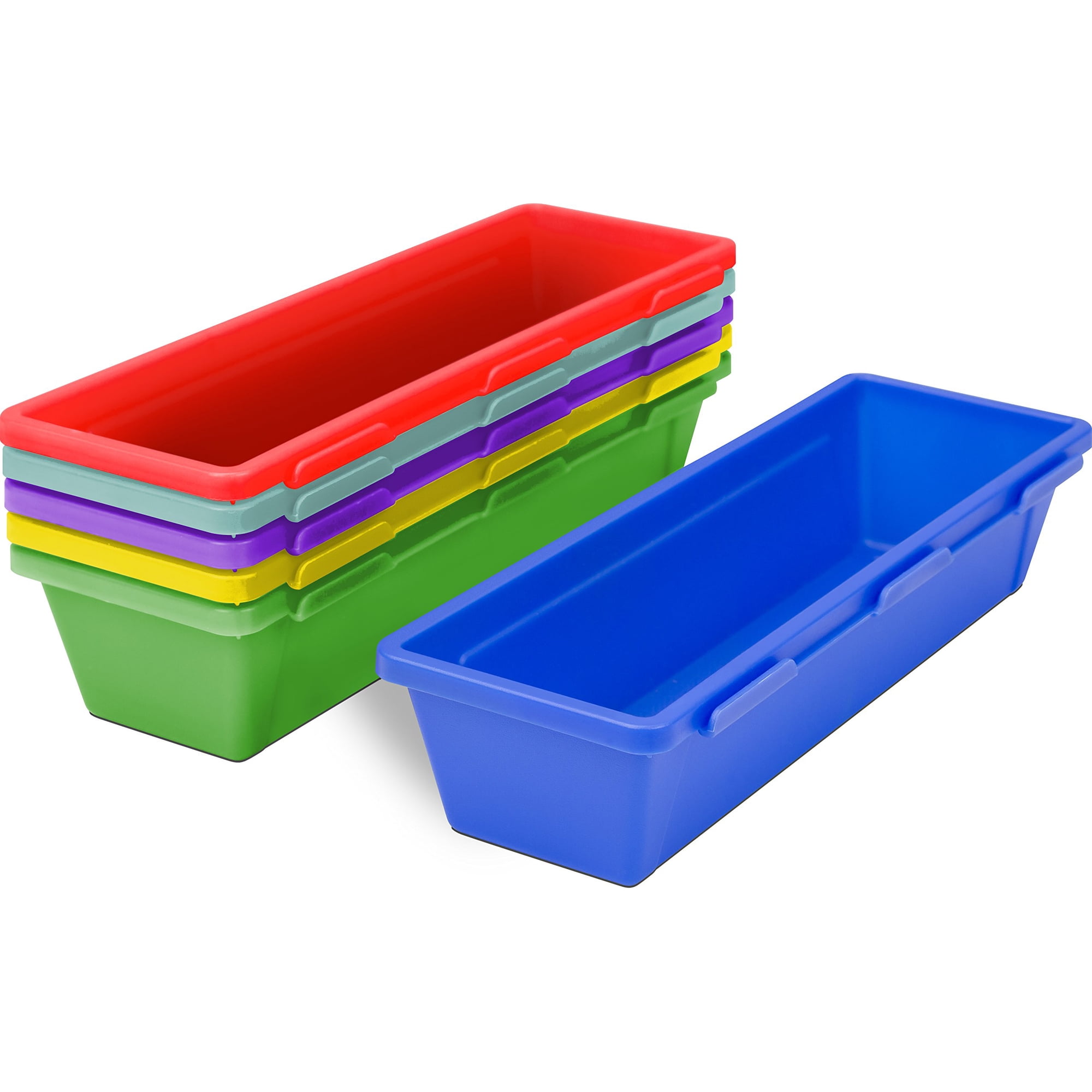 Bandejas Para Lápices Storex, 9,25 X 3 X 1,9 Cm, Varios Colores, Caja De 6