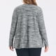 thumbnail image 4 of GRACIA Y GRANDEZA Blusas Casuales Sueltas de Manga Larga con Cuello en V, Bolsillo y Botones para Mujer de Talla Grande 2X Gris, 4 of 7